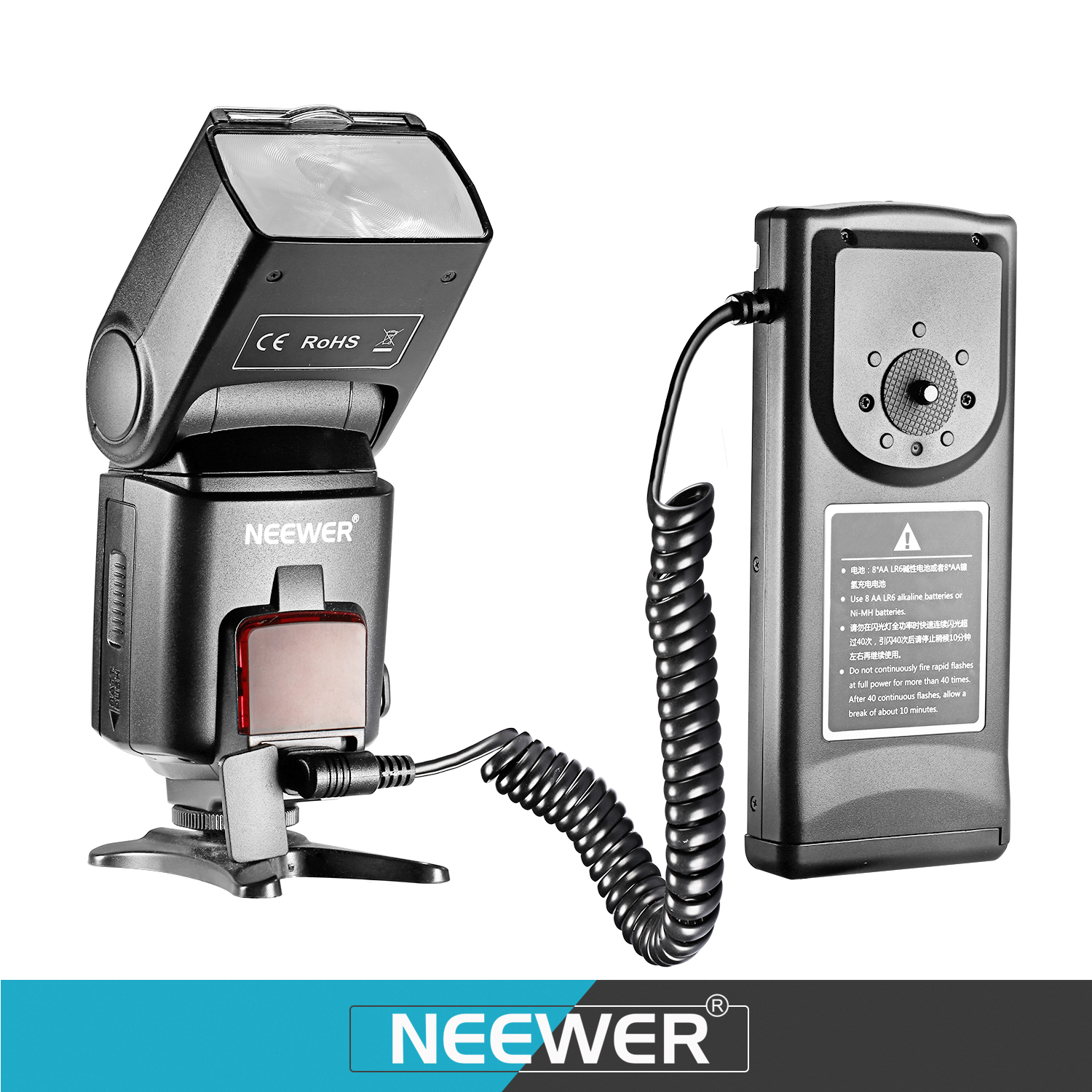 Neewer Portable External Flash Battery Pack for Canon 600EX,580EX,580EX