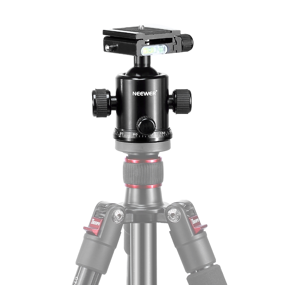 Neewer 360??Swivel Tripod Ball Head w/ Quick Release Plate and