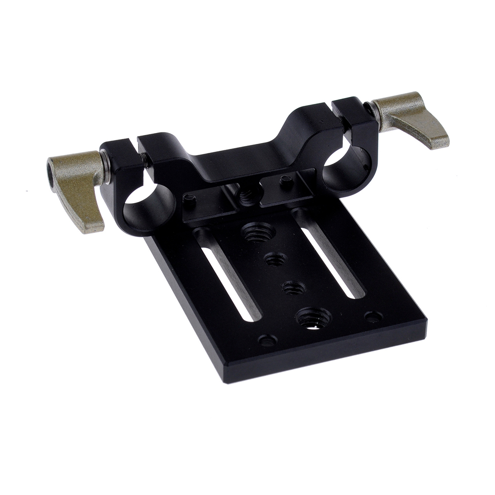 Neewer Camera Mounting Plate with 1/4" & 3/8" Threaded Holes f Rod