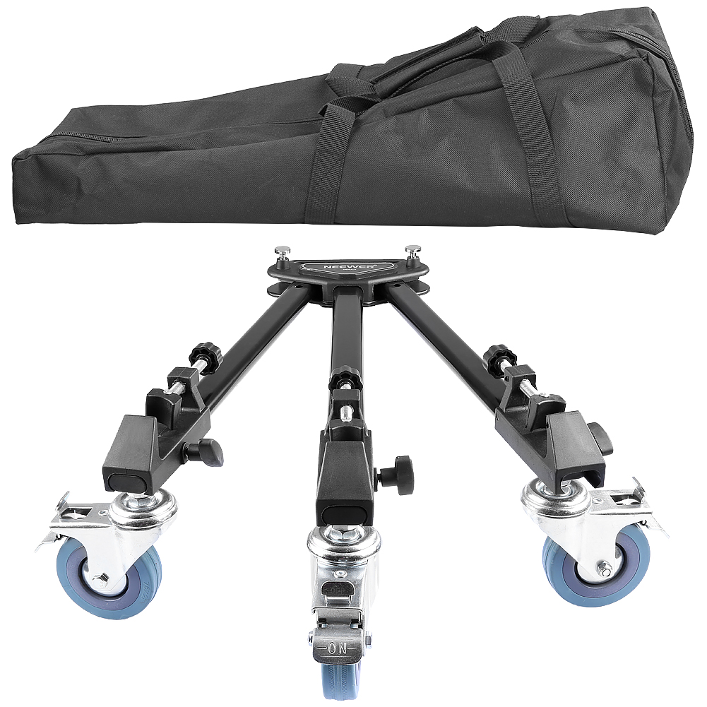 Neewer Professional Tripod Dolly With Rubber Wheels For Camera Photo