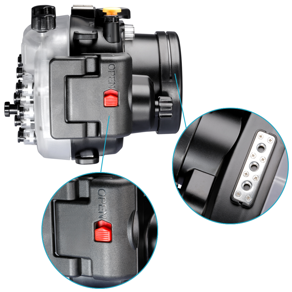 Neewer 130ft Underwater PC Housing Camera Waterproof Case for Sony A6000 eBay