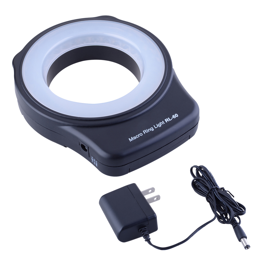 Bestlight 60PCS LED Macro Ring Light with 7 Lens Adapters for DSLR