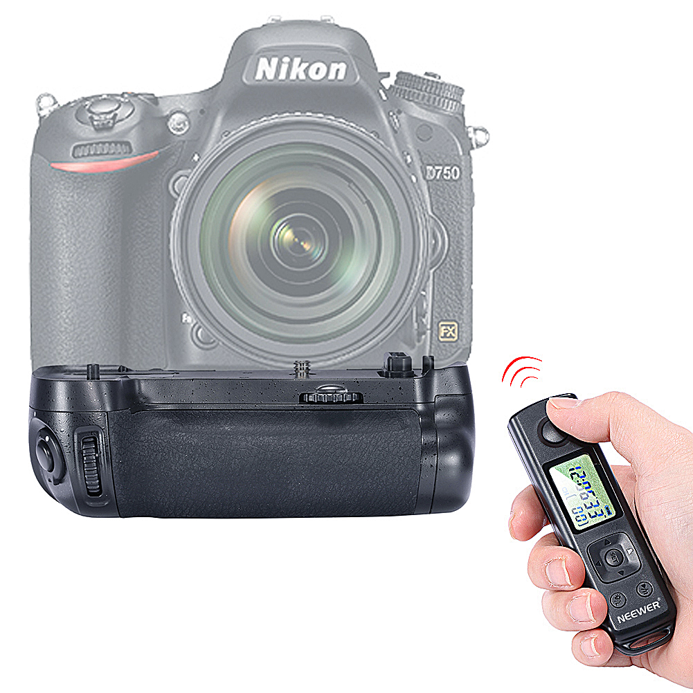 Neewer Builtin 2.4GHz Wireless Control Battery Grip for Nikon D750