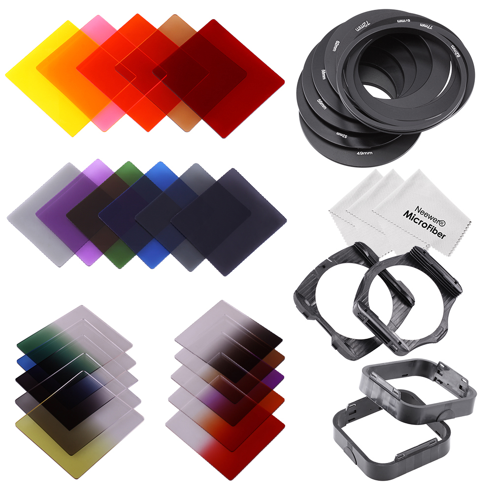 Neewer Square Full & Graduated Lens Filter Kit for Cokin P Series eBay