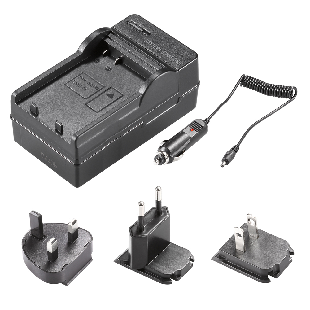 Nikon D3400 K&F Concept Dual EN-EL14 Battery Charger Kit For