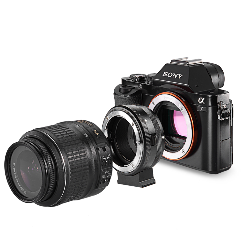 Neewer Lens Mount Adapter for Nikon AF/AFS lens to Sony Emount Cameras