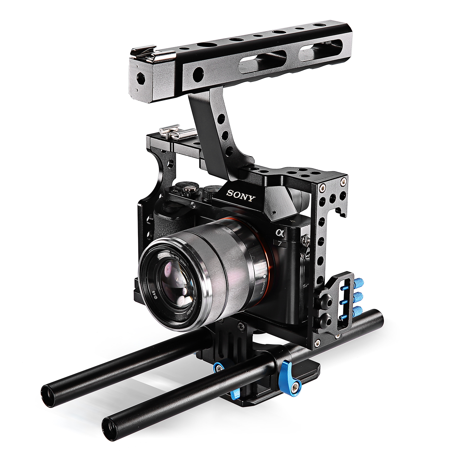 Neewer Film Making Camera Video Cage with 15mm Rod System Rig for Sony