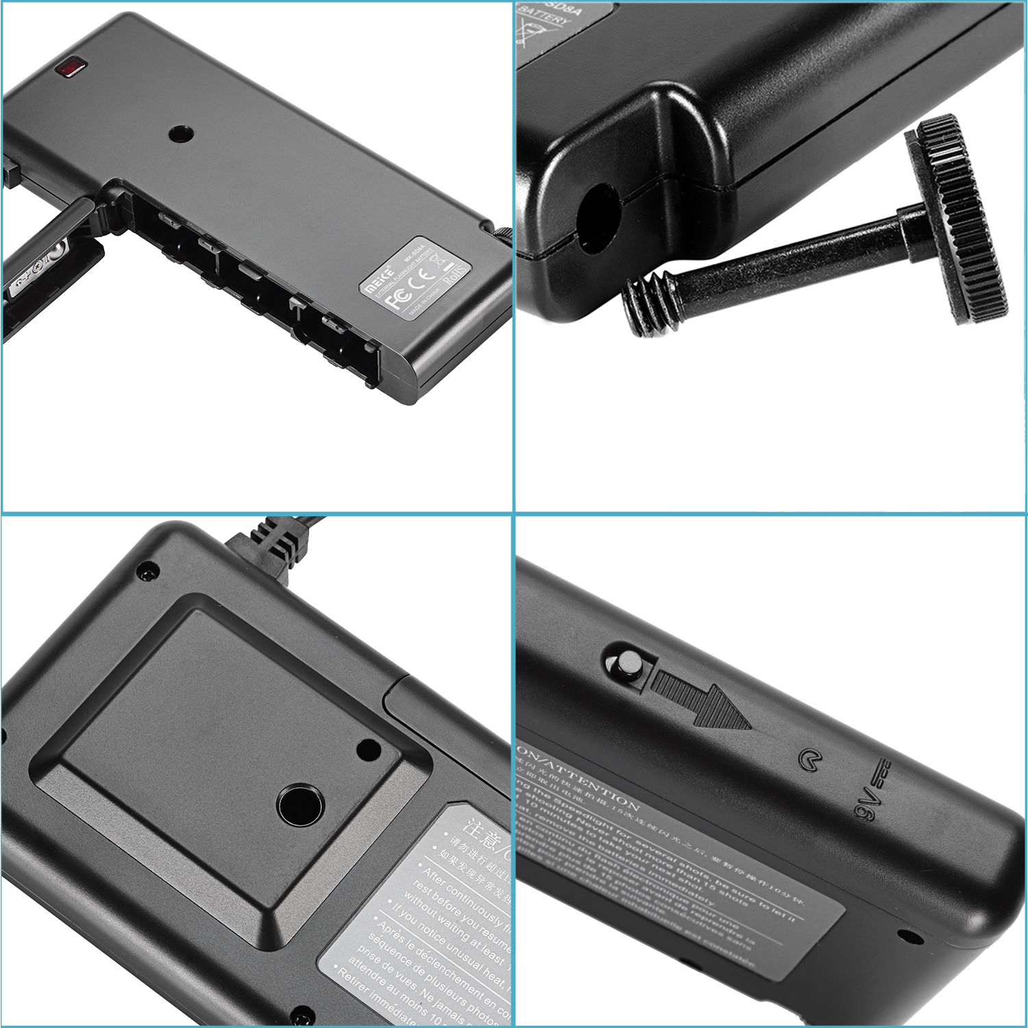 Neewer External Battery Pack Replacement for Canon Speedlite Flash