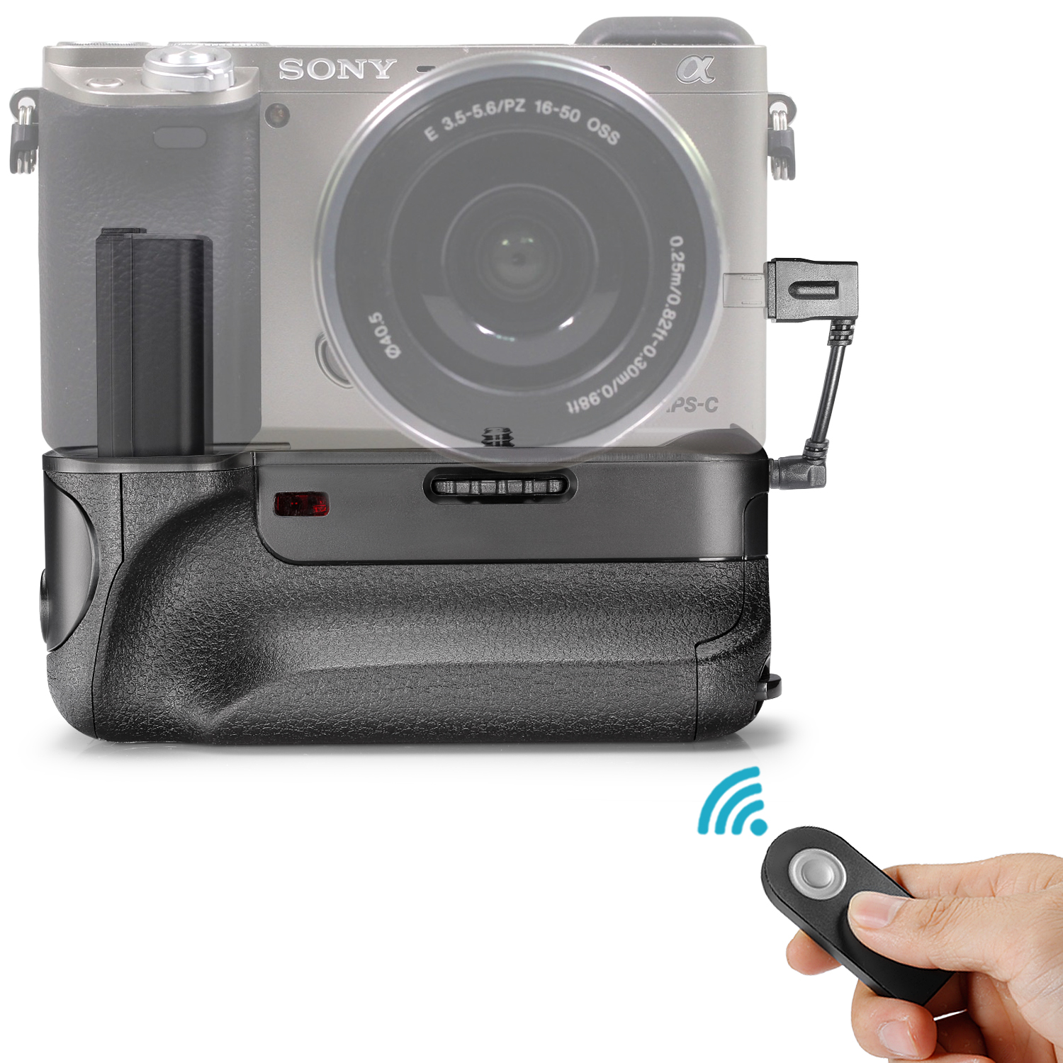Neewer Infrared Remote Control Battery Grip for SONY a6000 a6300 SLR
