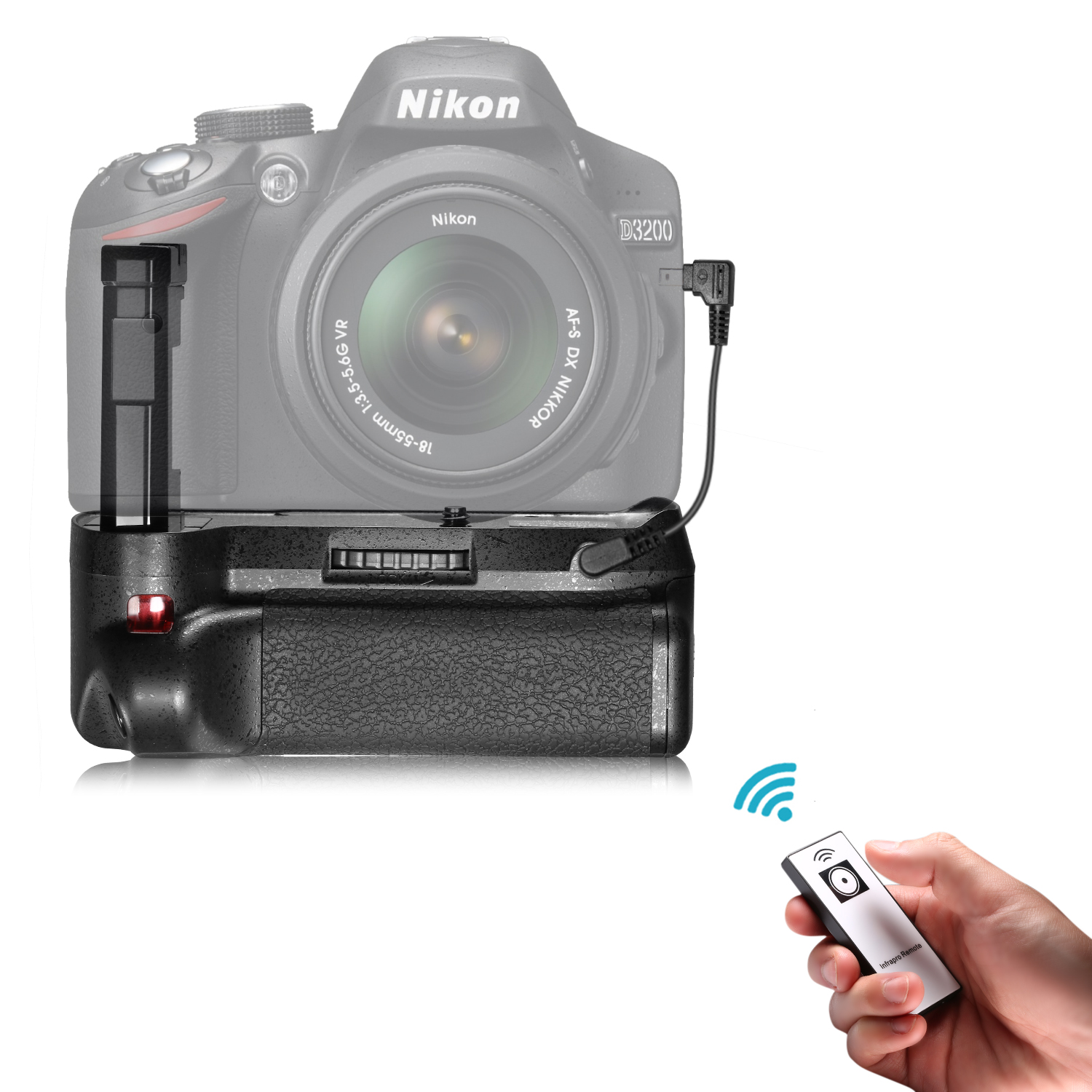 How To Install Battery Grip Nikon D3200