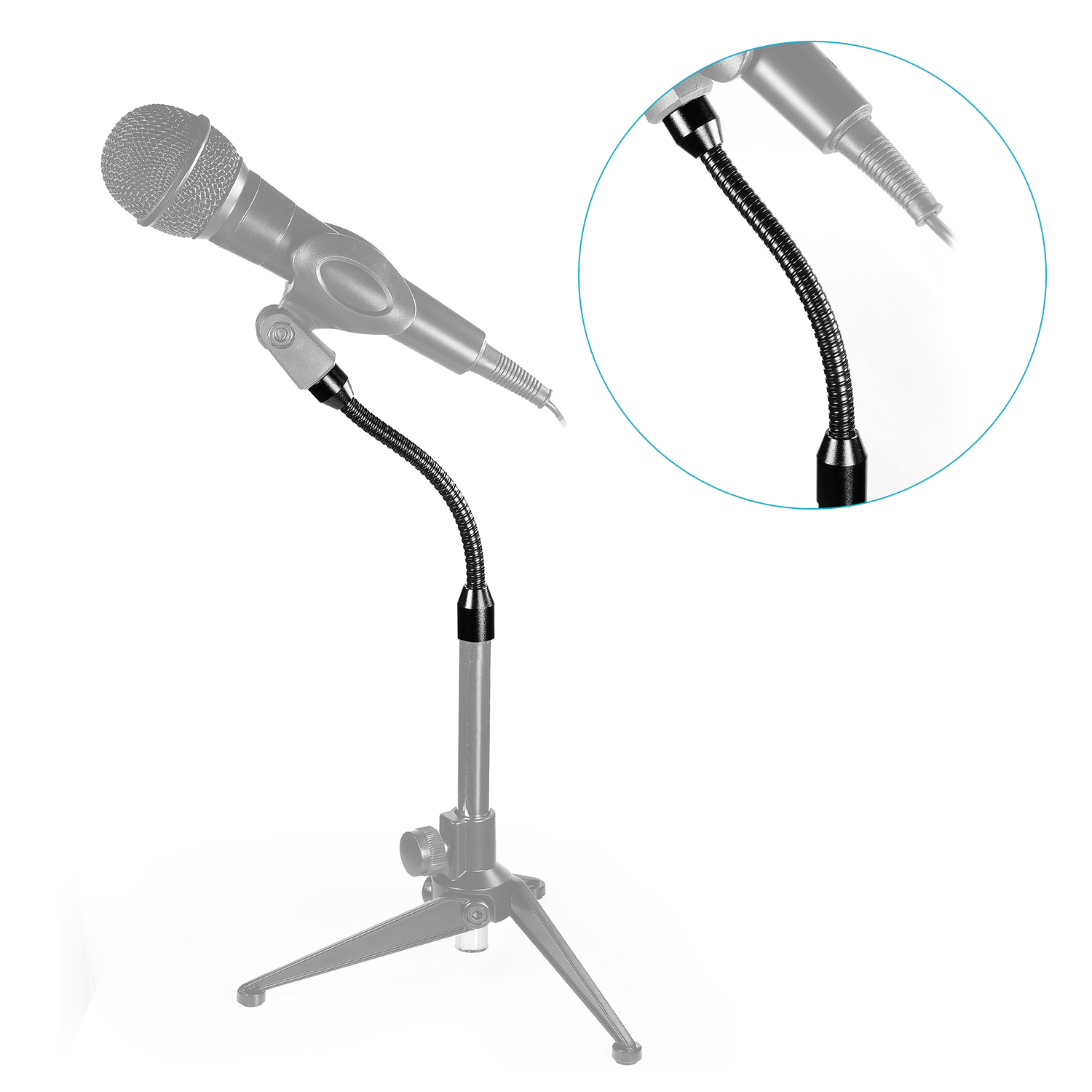 Neewer 6"/15cm Flexible Microphone Gooseneck for Microphone Stand EM30 eBay