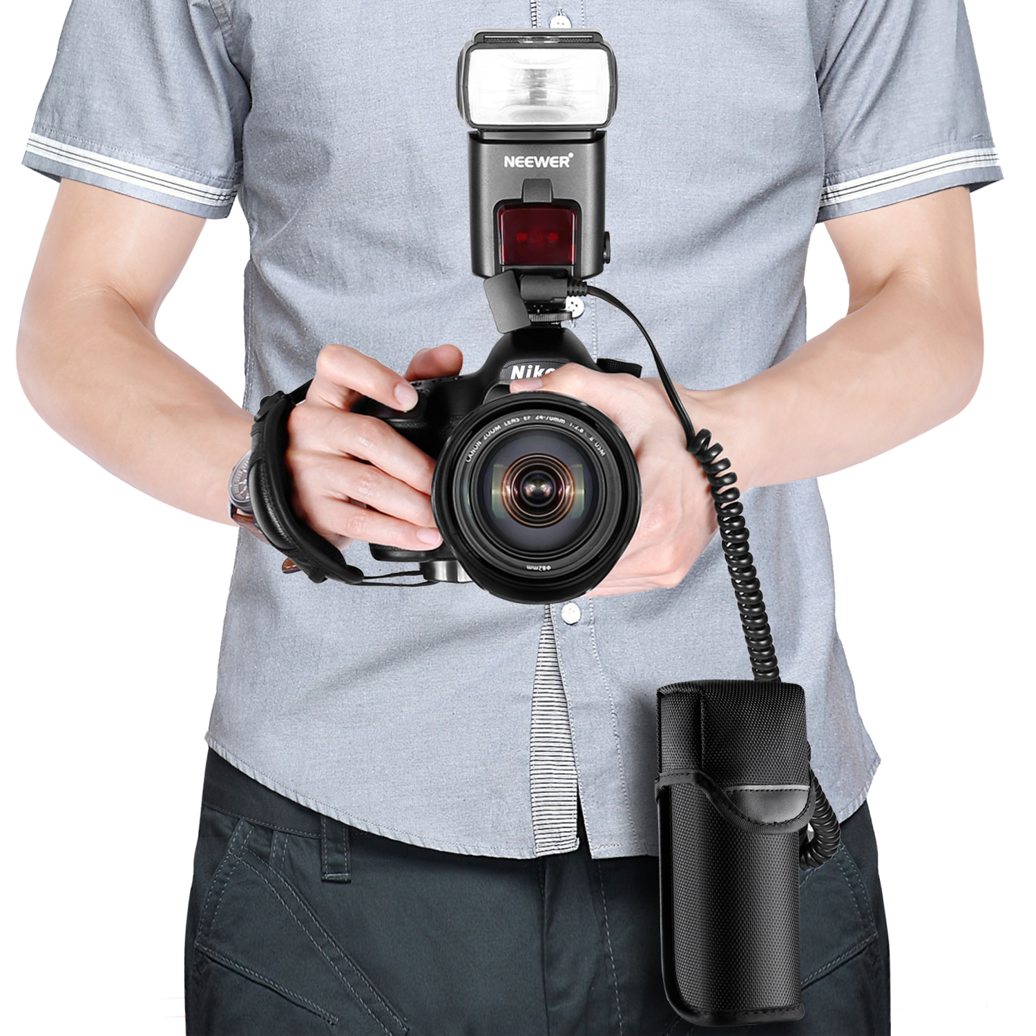 Neewer ENEL18PS Rechargeable Liion External Flash Battery Pack for