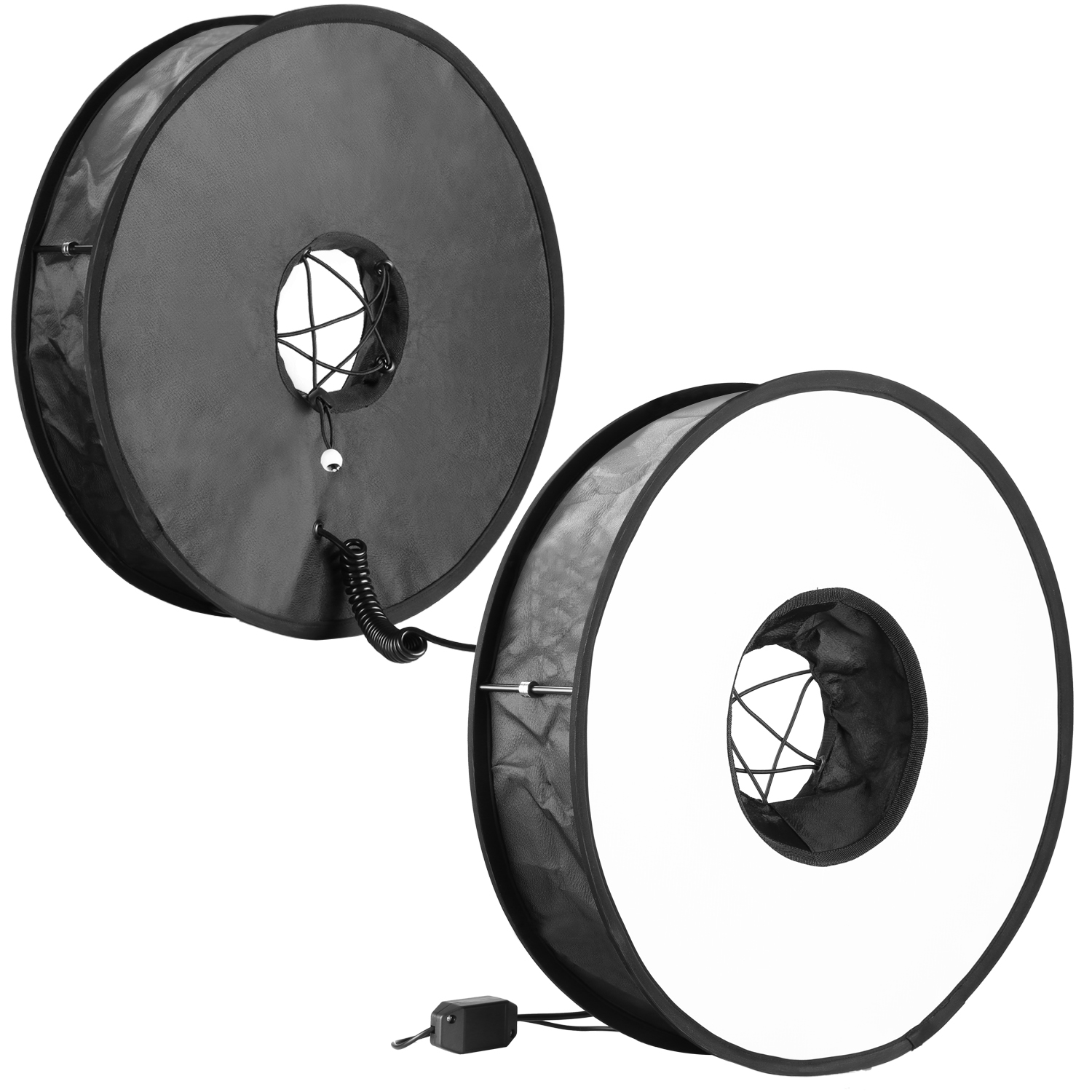 Neewer 18" Universal Foldable Diffuser Soft Box with 50W Ring LED Light