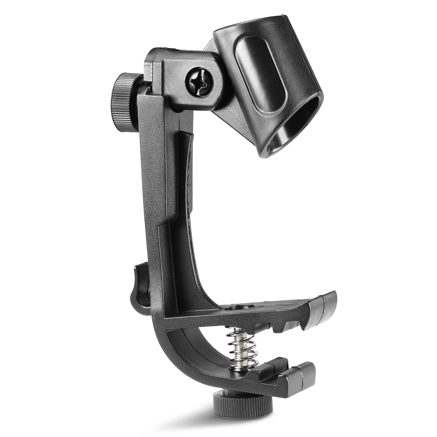 Neewer Black Adjustable Clip On Drum Mount Microphone Holder Mic Stand