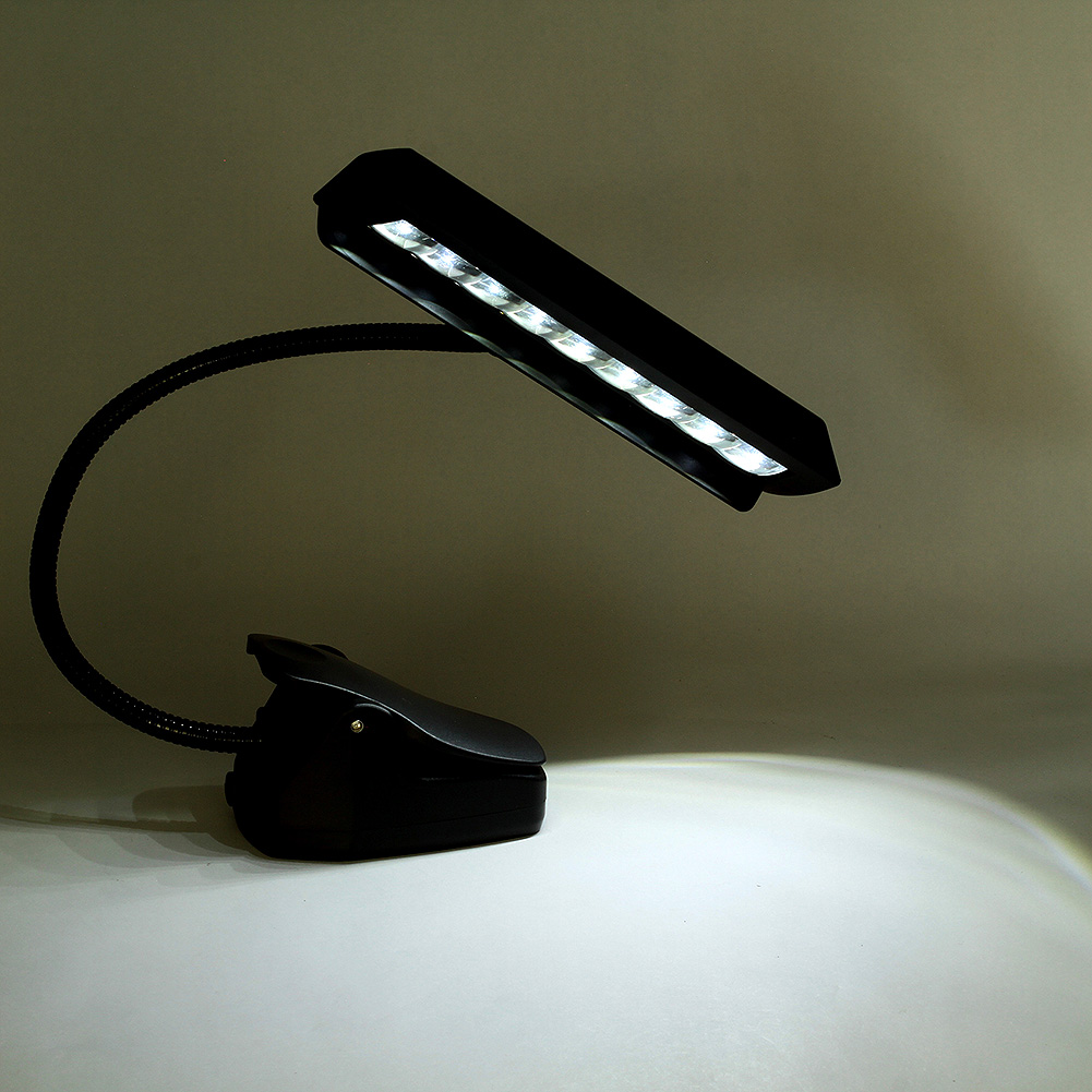 BK Flexible 9 LEDs ClipOn Orchestra Music Stand LED W/ Adapter Lamp Light EM01 eBay