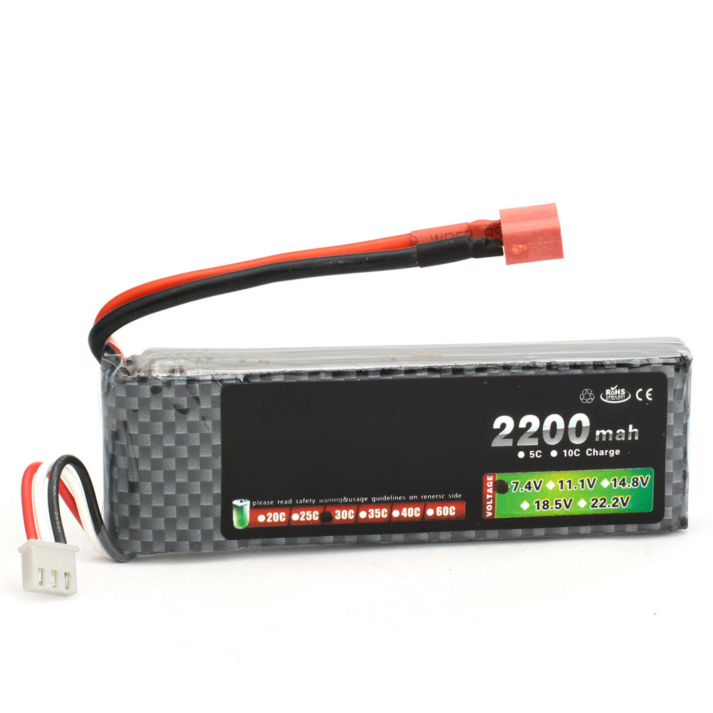 Lion Power Lipo Lithium Polymer 7 4V 2200Mah 30C 2S ACCU Battery 2S1P