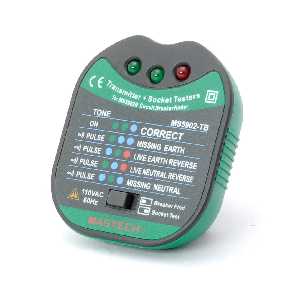Mastech MS5902 Auto Circuit Breaker LED Tester Finder Zeroline FireWire