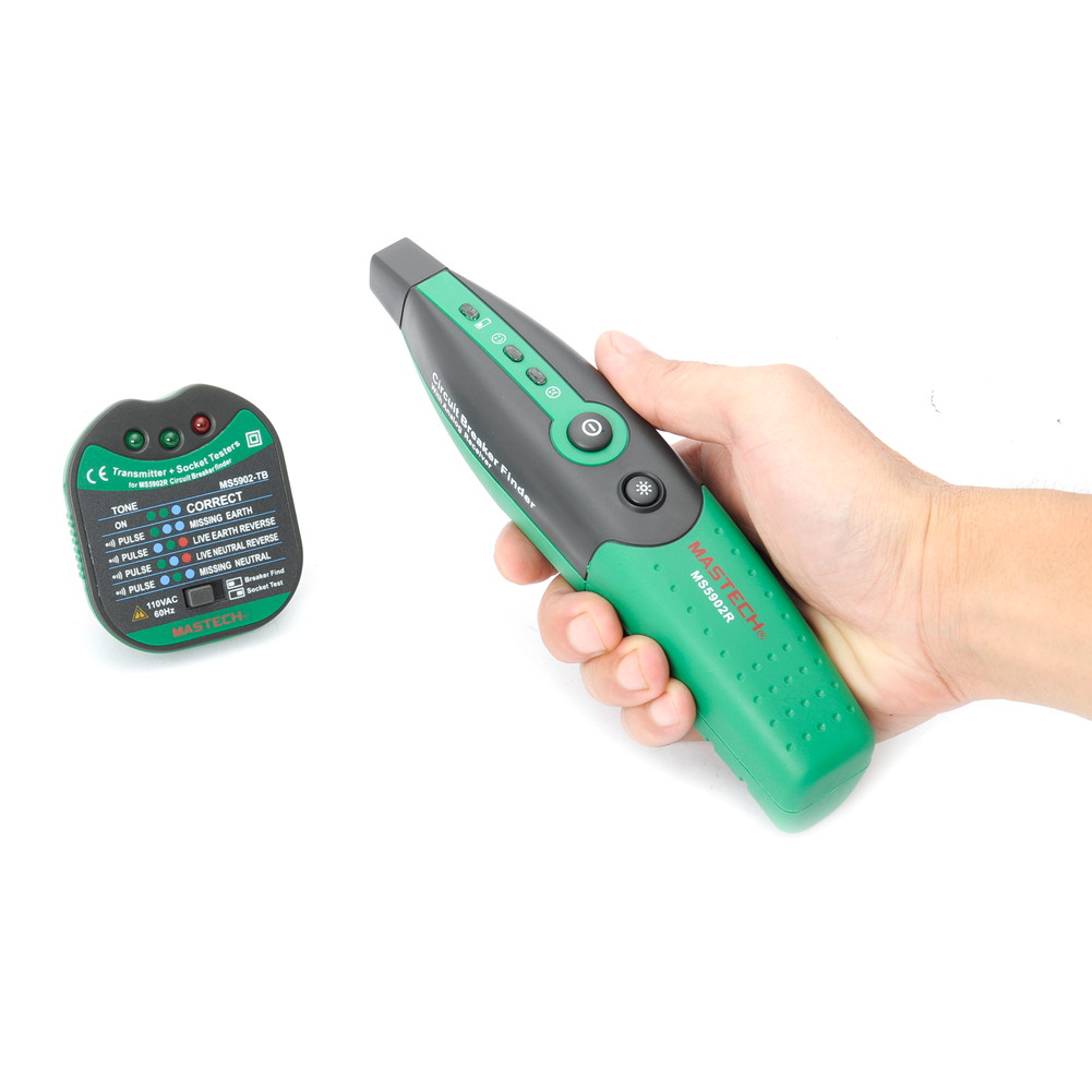 Mastech MS5902 Auto Circuit Breaker LED Tester Finder Zeroline FireWire