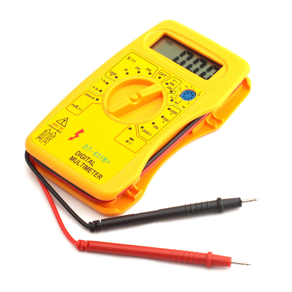 LCD Digital Multimeter Voltmeter Ammeter Reader Circuit Tester DT831B