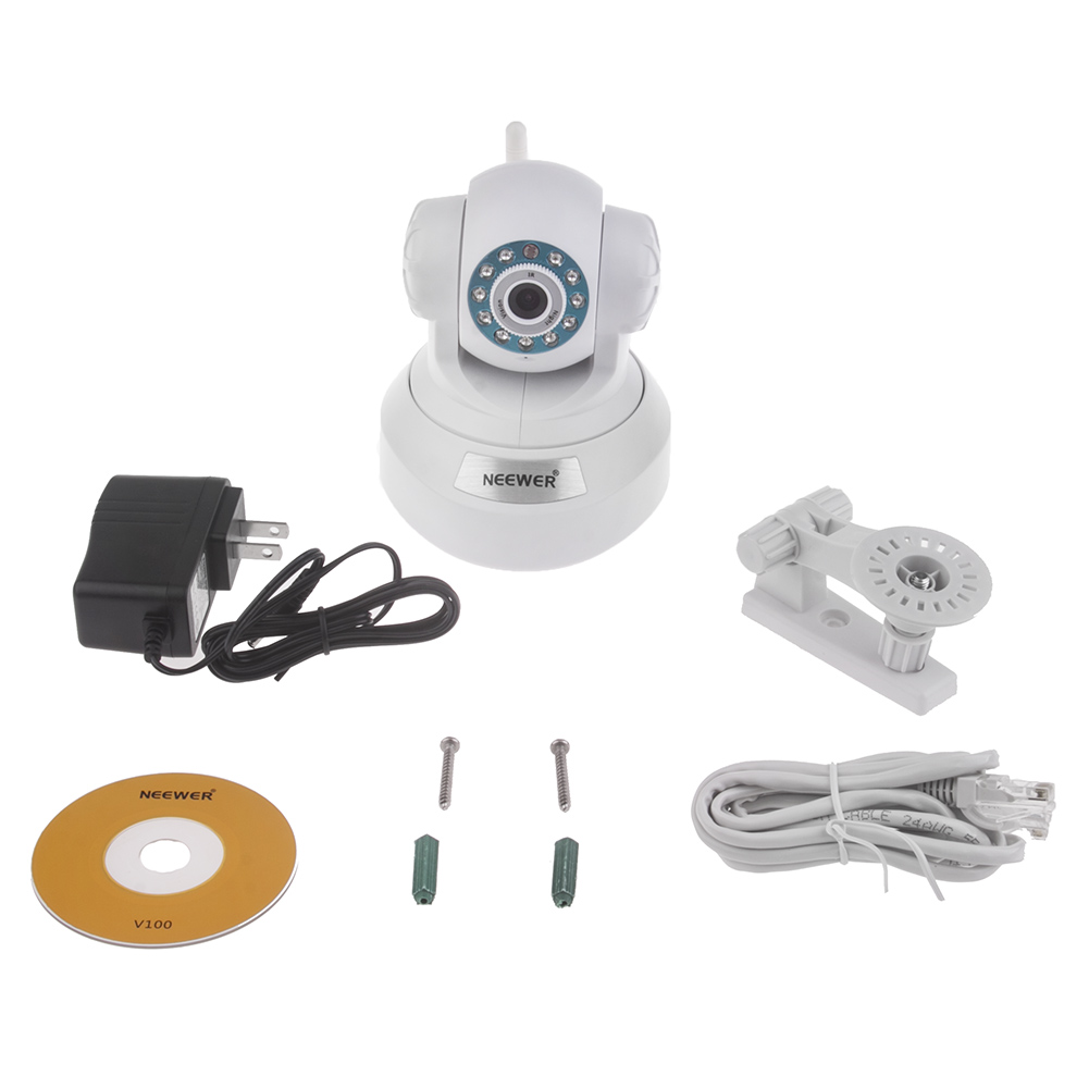 NEEWER Wireless WIFI Pan Tilt Audio Nightvison IP Camera ...