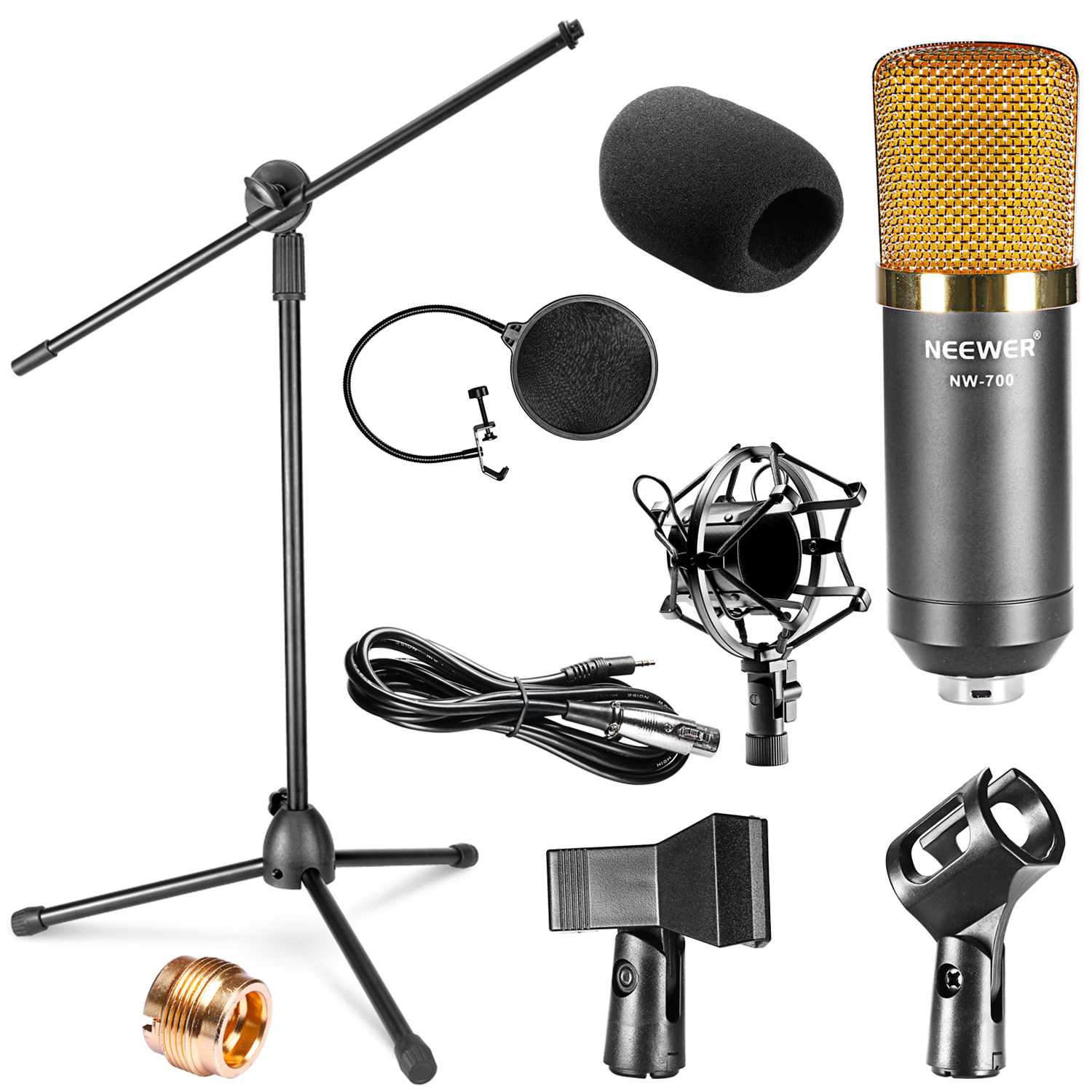 NEEWER NW700 Studio Broadcasting Recording Condenser Mic Kit 3.5mm eBay