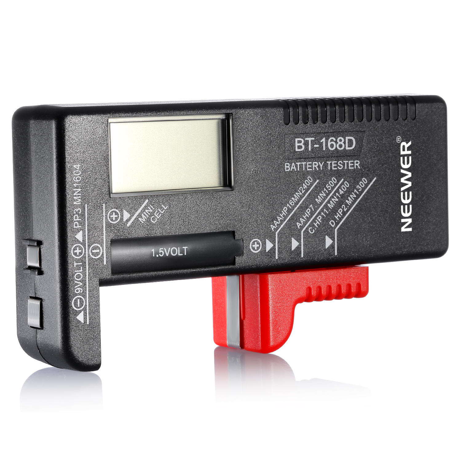 BT168D Digital Battery Tester Volt Checker for AA AAA C D 9V 1