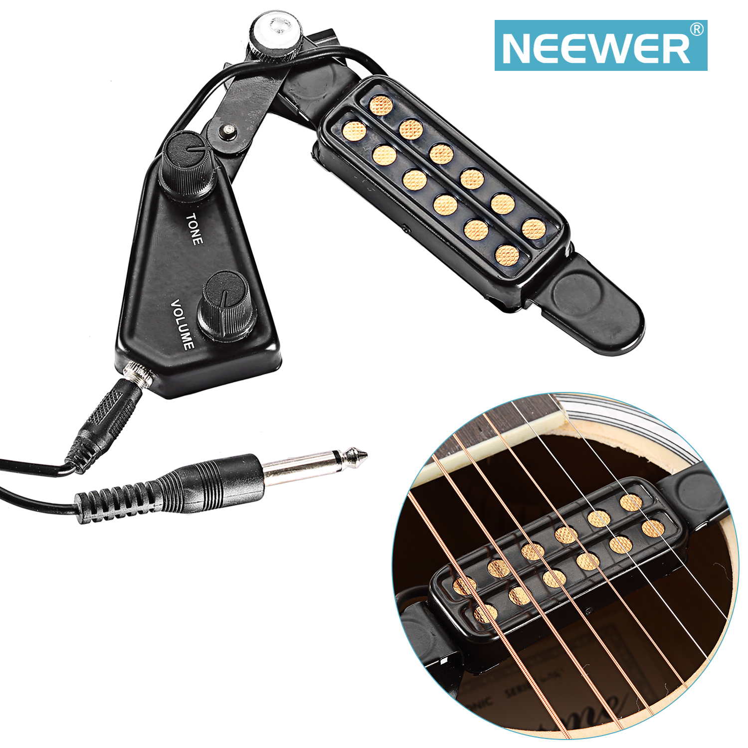 Neewer Easytouse 12 Hole Acoustic Guitar Soundhole Pickup eBay