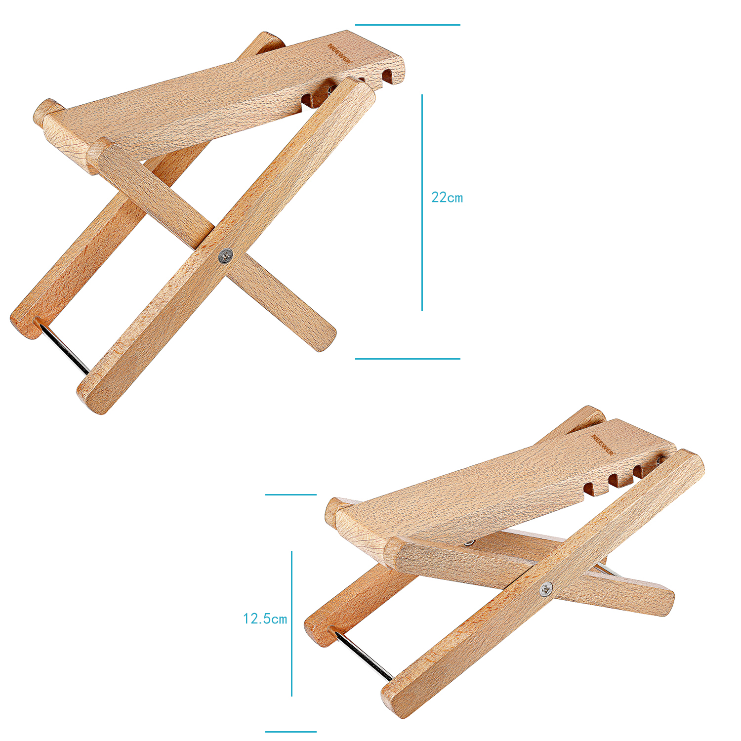 Neewer Solid Wellcrafted Wooden Guitar Footstool Foot Rest eBay