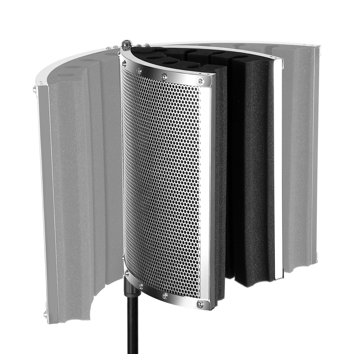 Neewer Microphone Acoustic Isolation Shield for Mic Stand with 5/8