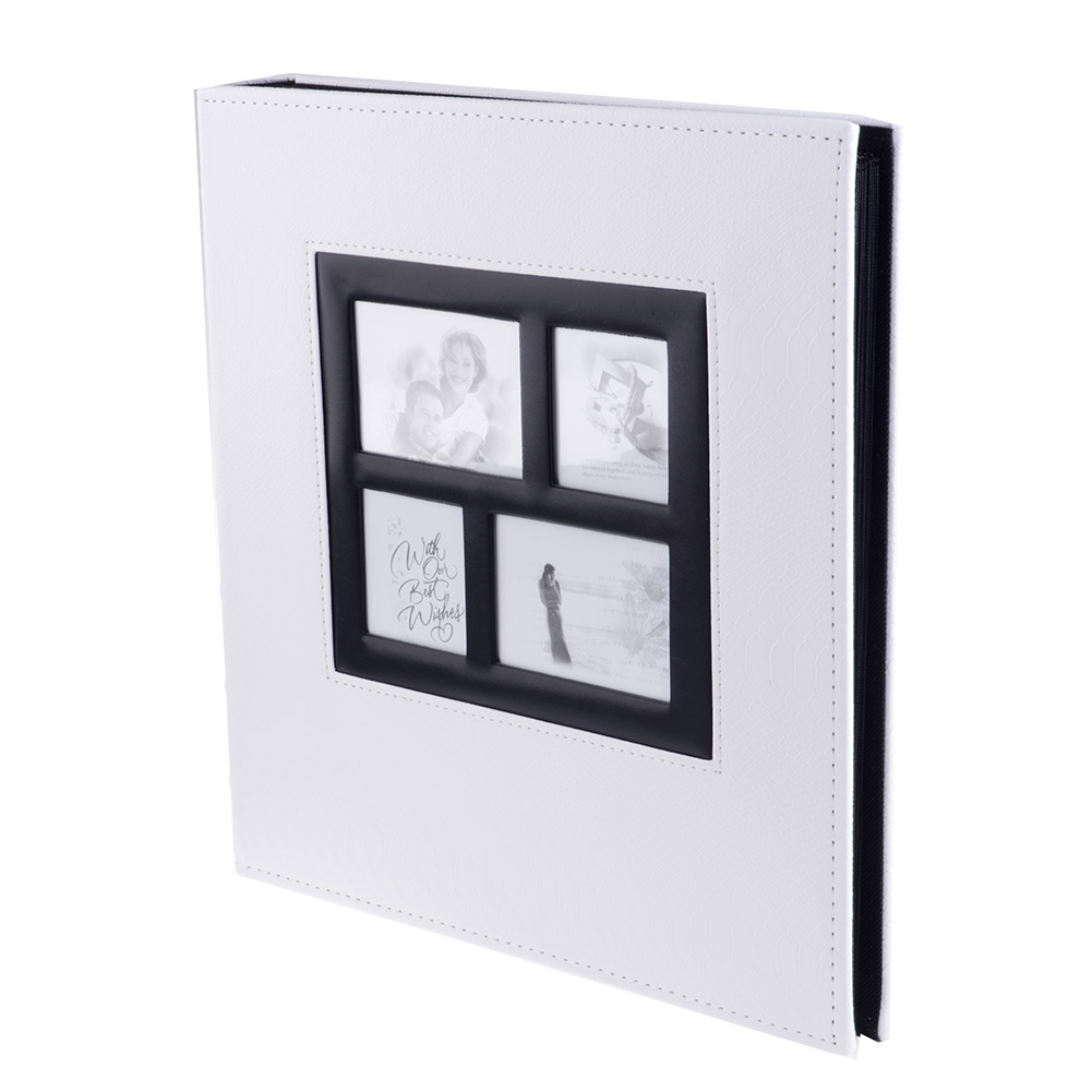 Leather Cover Insert Style Pocket Photo Album Holds 400 4x6" Photo
