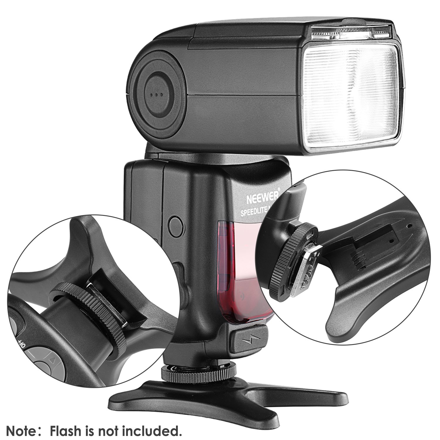 Neewer 2x Shoe Mount Flash Stand for Nikon SB900 SB800 SB600 SB80