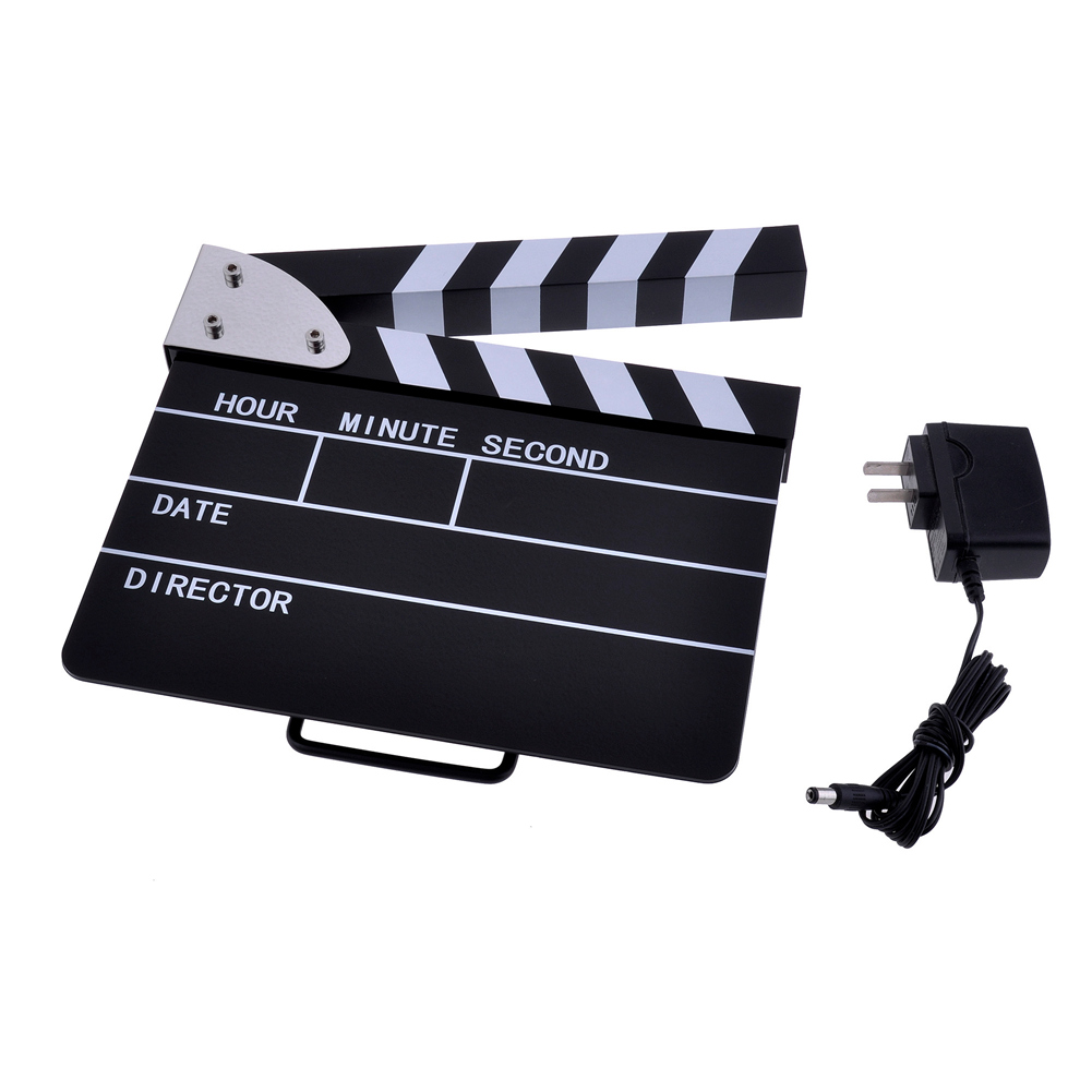 Neewer 9''X7'' Electronic Directors Clapper Board with Digital Alarm ...