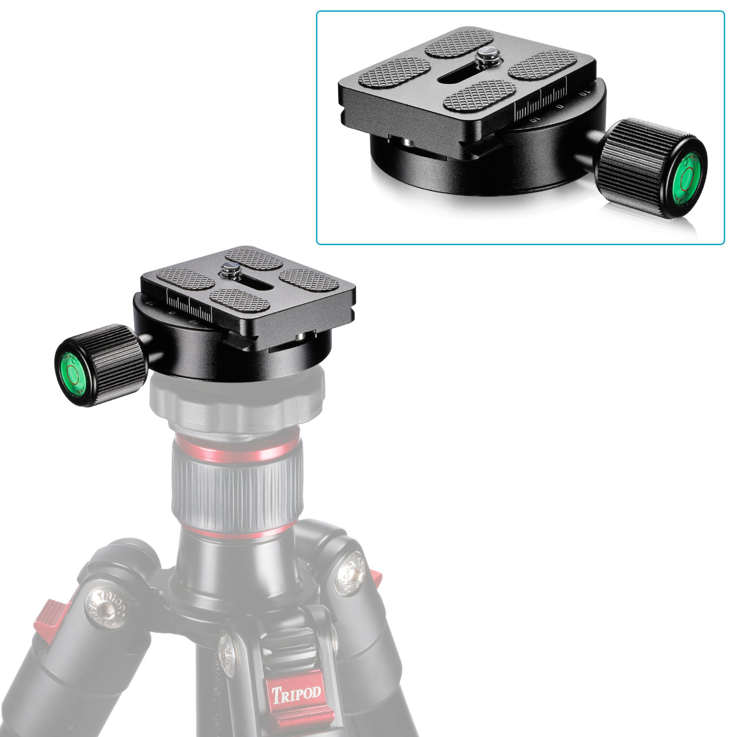 V BESTLIFE Universal Camera Quick Release Plate Adapter Mounting Screw for Tripod Monopod
