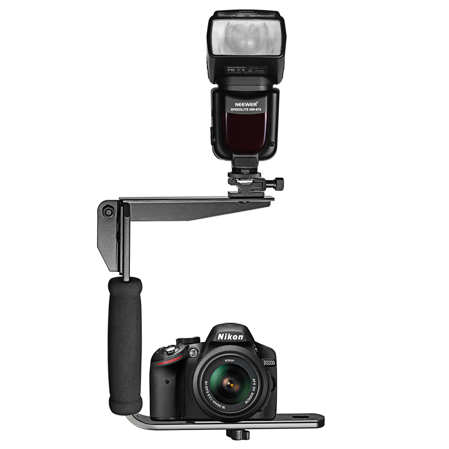 Neewer Quick Flip Rotating Flash Bracket for Speedlight Flashes and Shoot Camera eBay