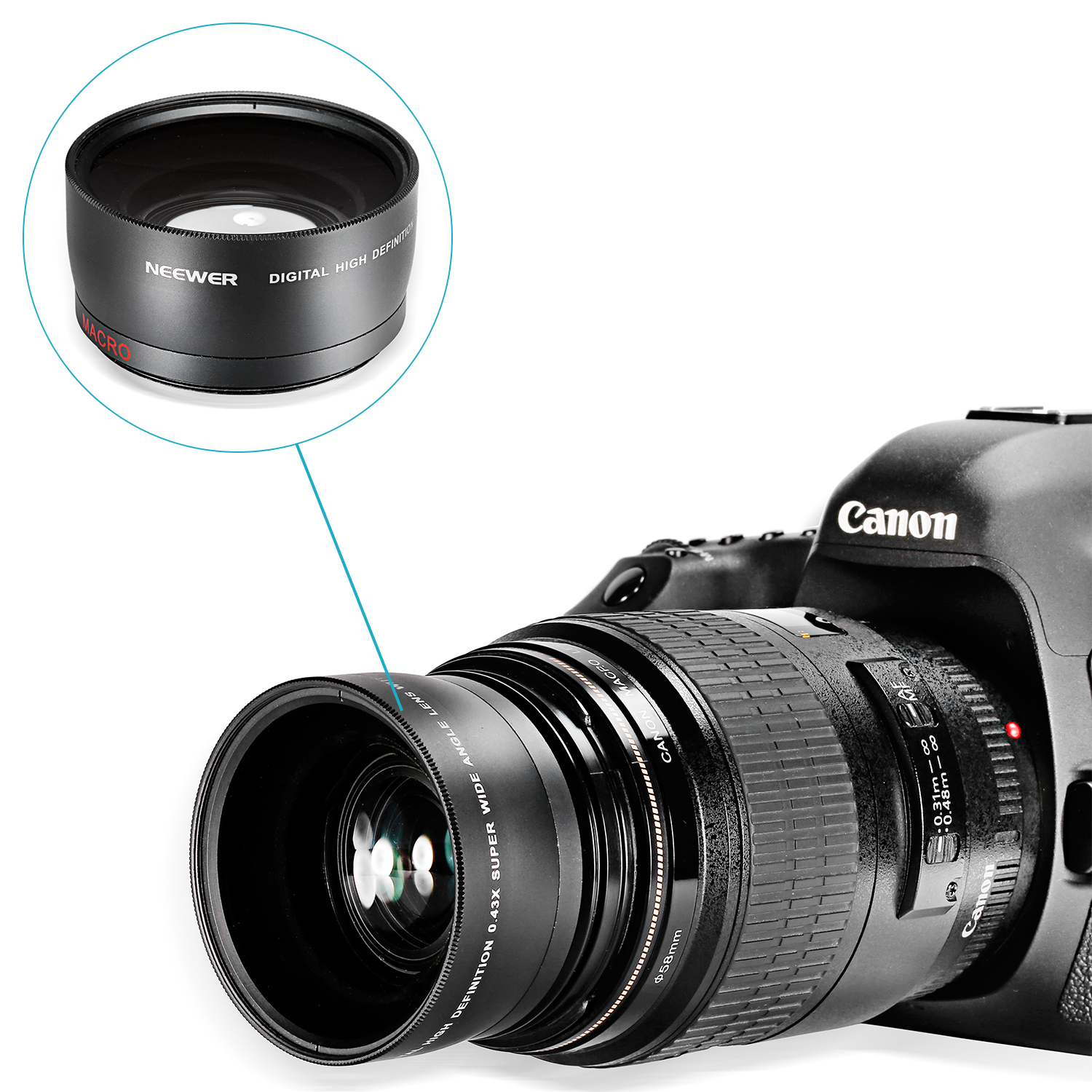 Fujifilm Lens NEEWER 49mm Fisheye Macro Additional