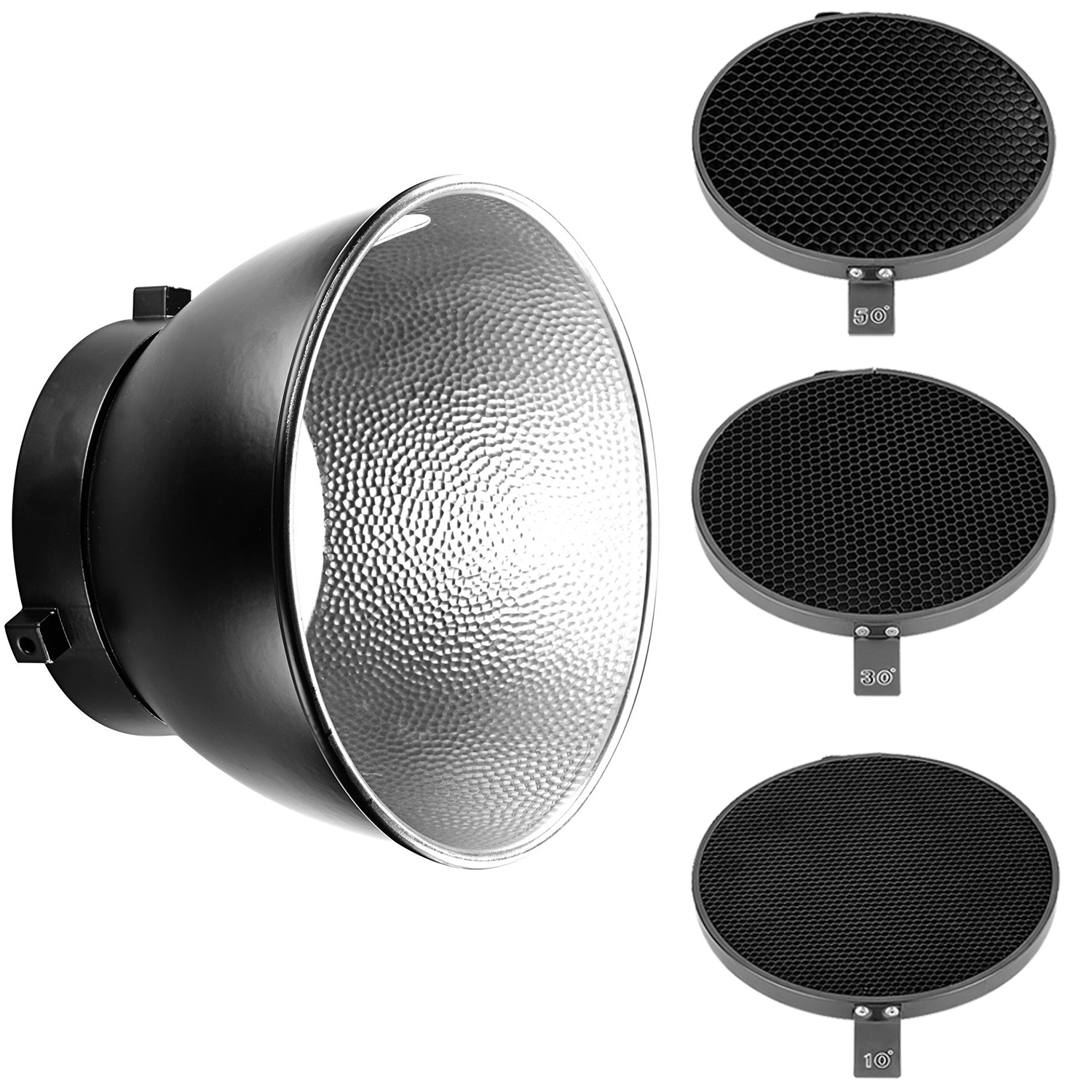 Neewer 6.6" Grid Set(10 30 50 Degree) with 7"Reflector