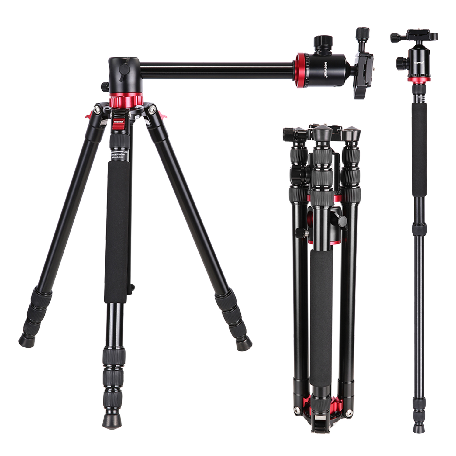 Neewer 75" 360 Degree Ball Head Camera Tripod Monopod for Panoramic