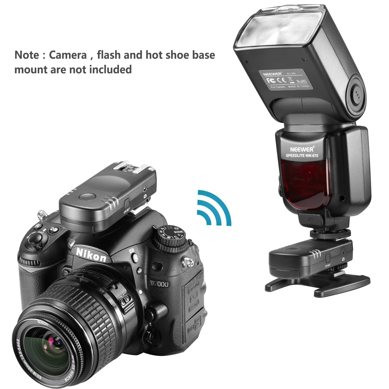 YN622 Wireless ITTL Flash Trigger Radio 1//8000s Shutter Release YN-622N for Nikon D7000 D5200 D5100 D5000 D3200 D3100