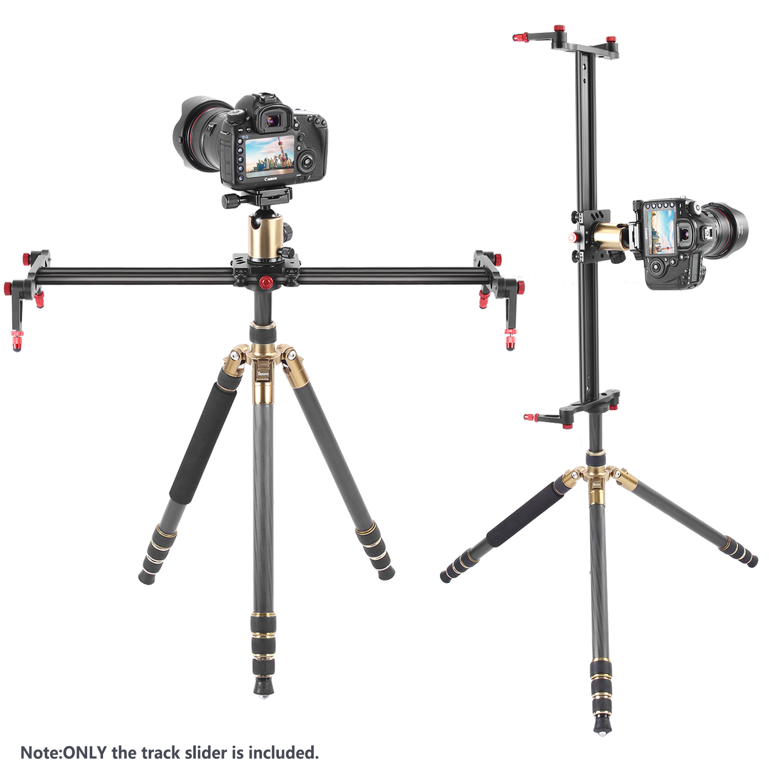Neewer 47.2" Aluminum Alloy Camera Track Slider Video Stabilizer Rail
