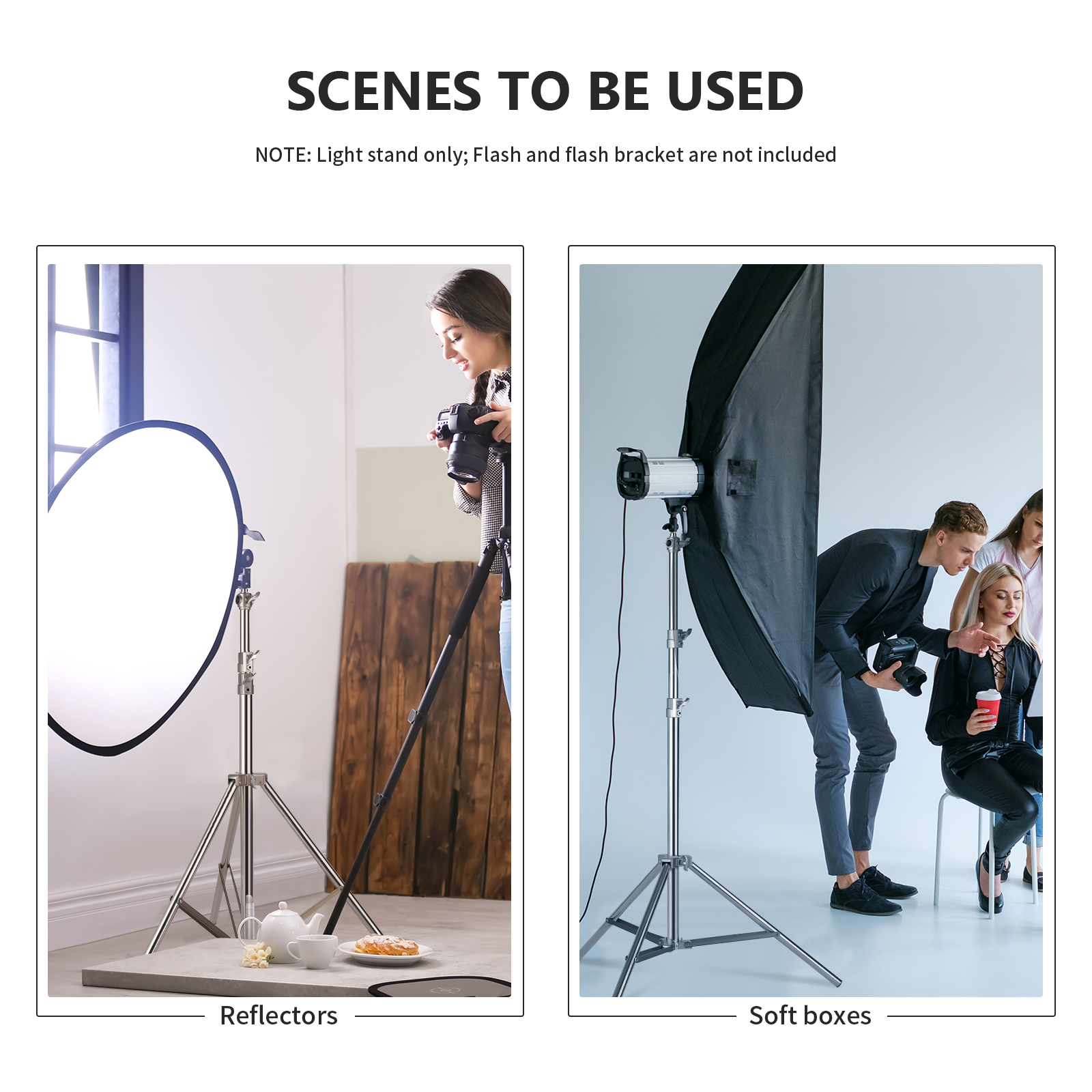 NEEWER 200cm Steel Light Stand חצובת תאורה מנירוסטה - פרטים נוספים