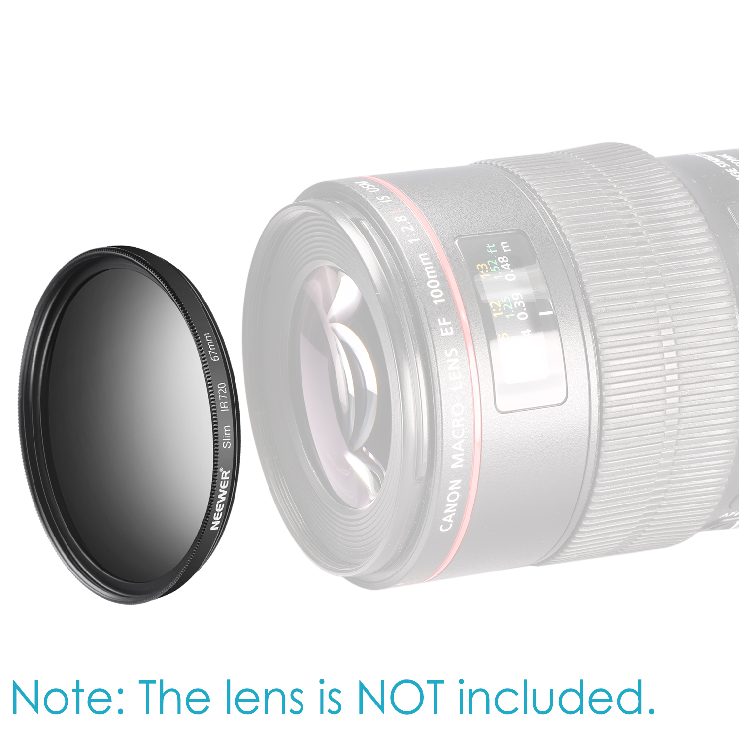 Neewer 67MM IR720 Infrared XRay Filter for Canon EOS Rebel T5i T4i T2i