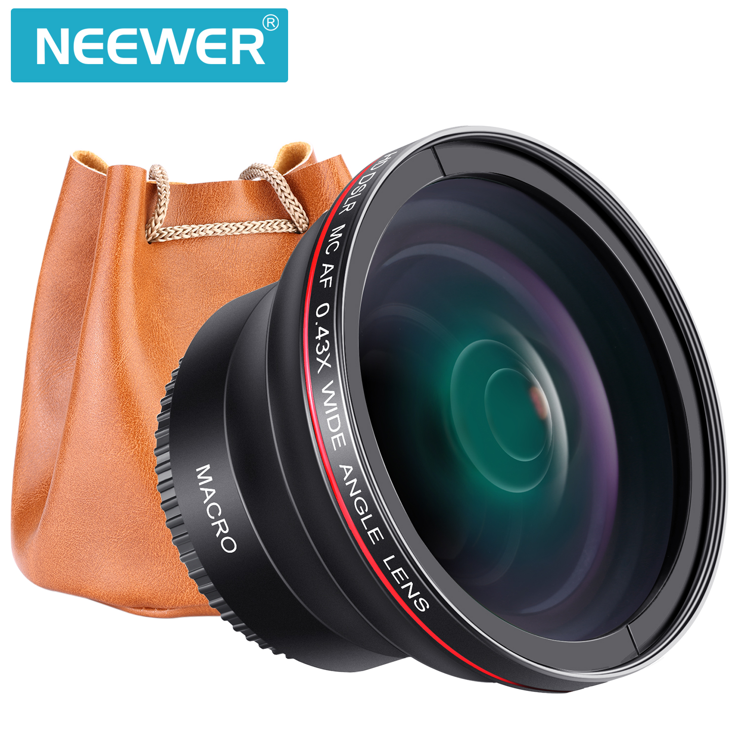 Neewer 58MM 0 43x Professional HD Wide Angle Lens For Canon Neewer 58mm 0 43x professional hd wide angle lens for canon