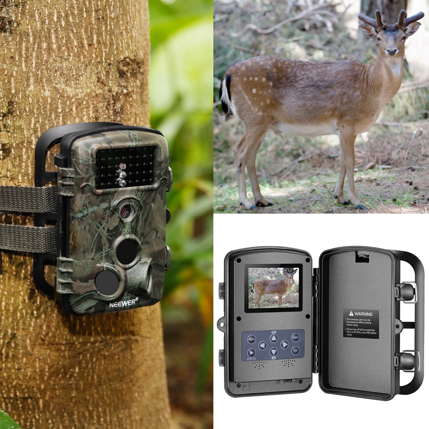 Neewer 1080P 12MP HD Infrared Digital Trail Camera 191073022621 eBay