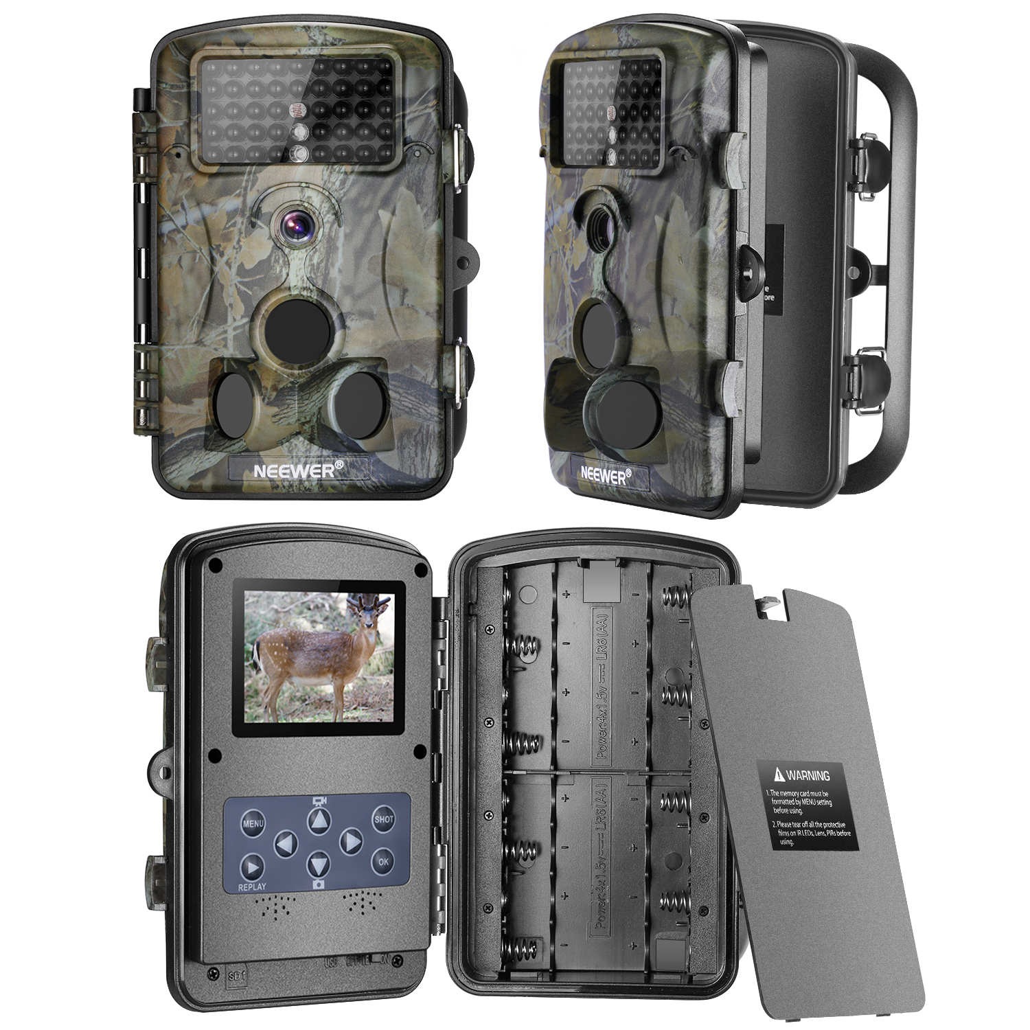 Neewer 1080P 12MP HD Infrared Digital Trail Camera 191073022621 eBay