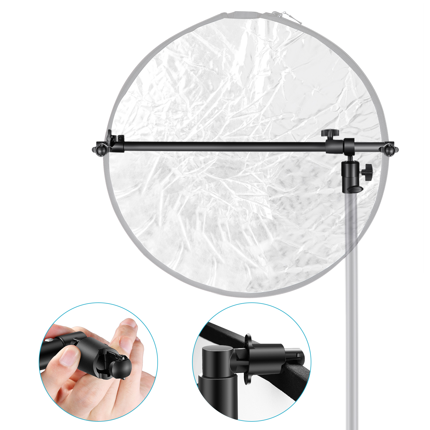 Neewer Studio Telescopic Reflector Holder Extendable Boom Arm 360 Degree Swivel 191073026988 eBay