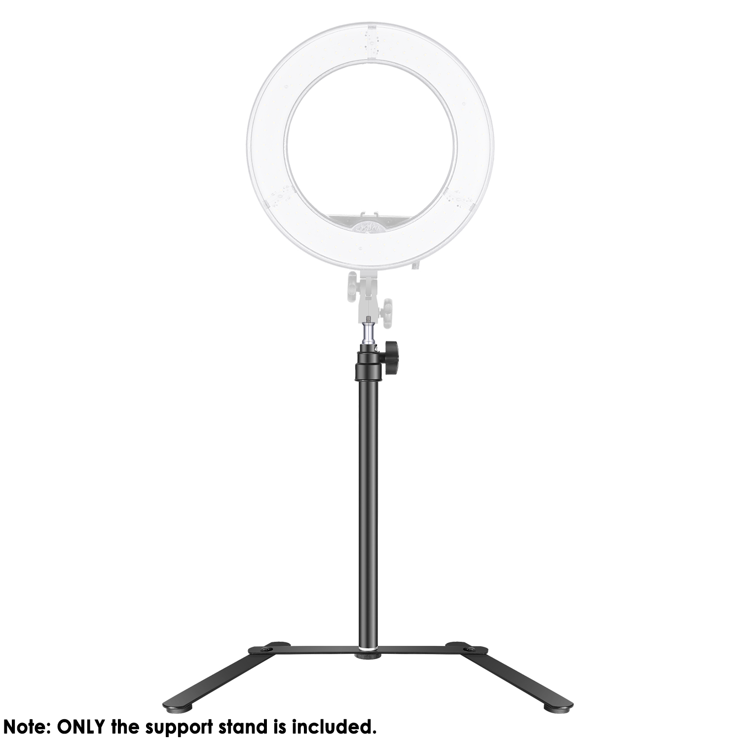 Neewer Tabletop Light Stand Base for LED Panel and Ring Light, 15.4-27 ...