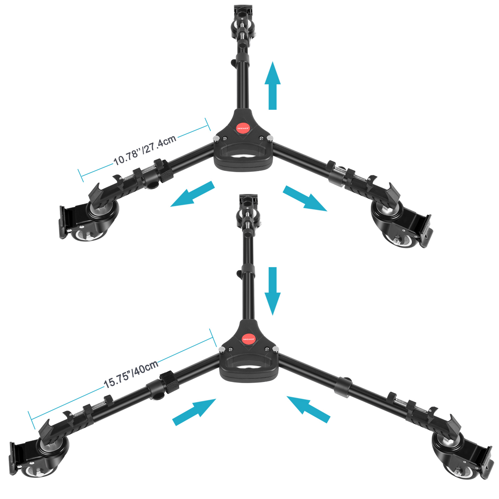 Carrello Per Pallet Con Ruote In Gomma Elastica 810x610 Mm - Foto 5