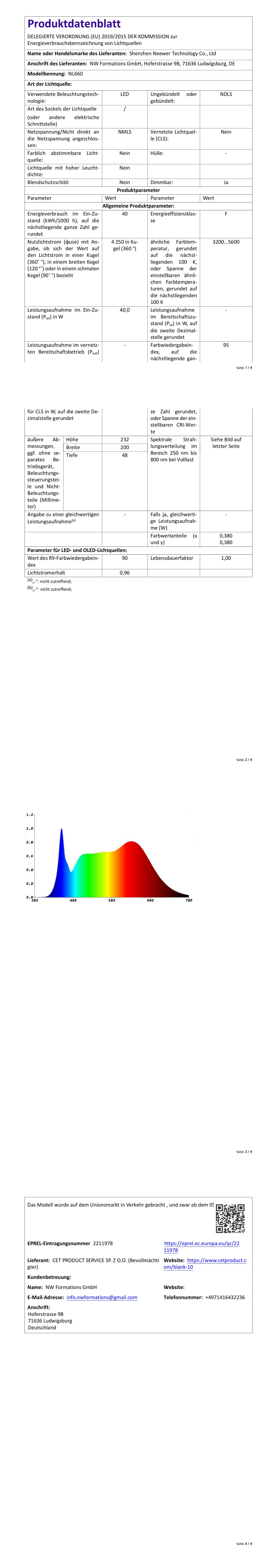 תאורת לד דו צבעים NEEWER 660 Bi-Color LED Light - פרטים נוספים