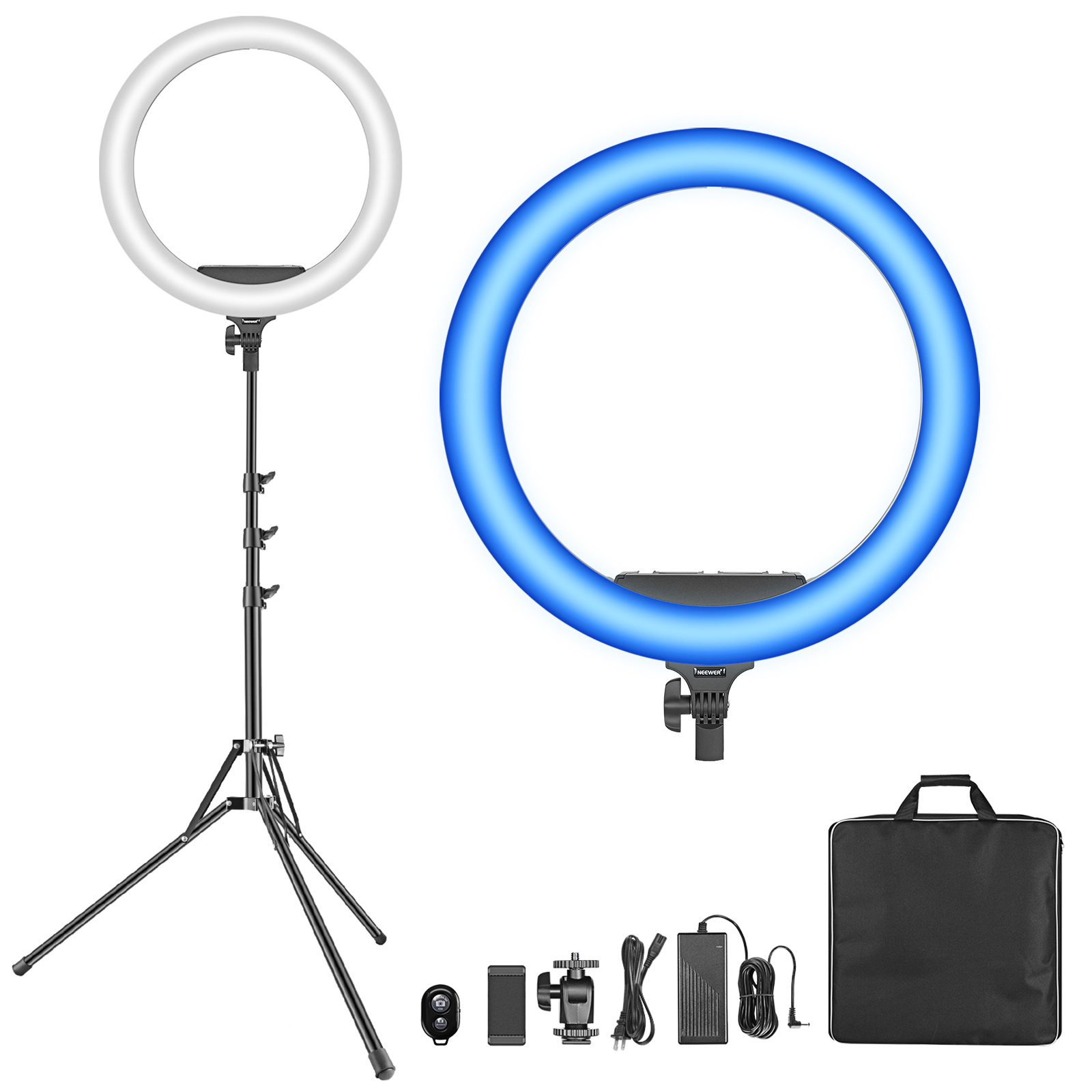 NEEWER SRP18-2.4G Advanced Remote 18-inch LED Ring Light Manual Touch  Control