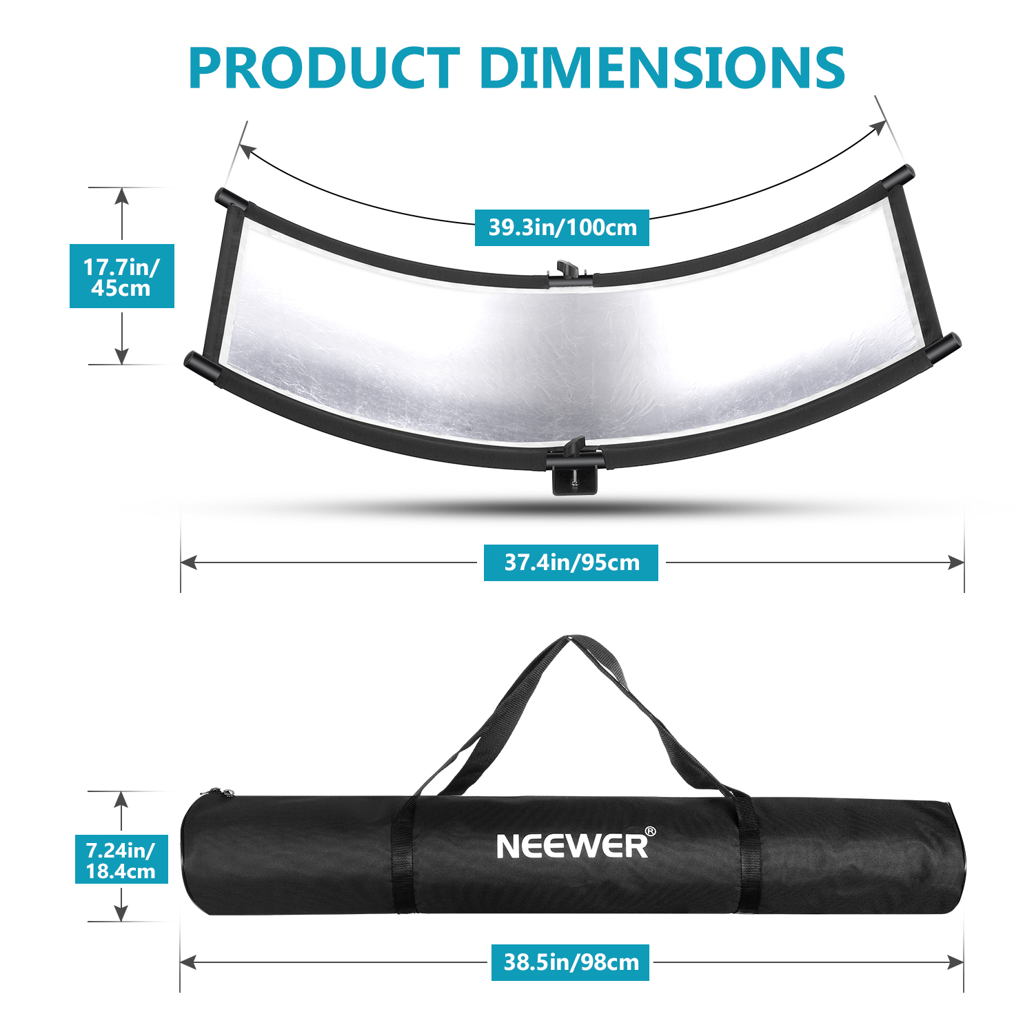 Neewer Clamshell Light Reflector/Diffuser for Studio Video and